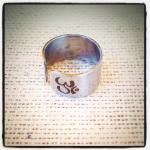 Personalized OM ring, Buddha ring, Initial Ring, personalized ring