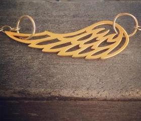24k Gold Vermeil Wing Necklace